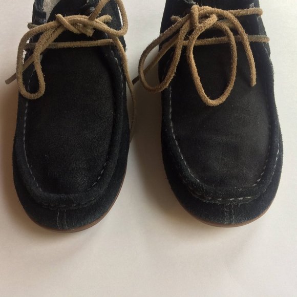 Olukai Poko Boots Womens 6 Black Ankle Chukka Suede Leather - Picture 4 of 8